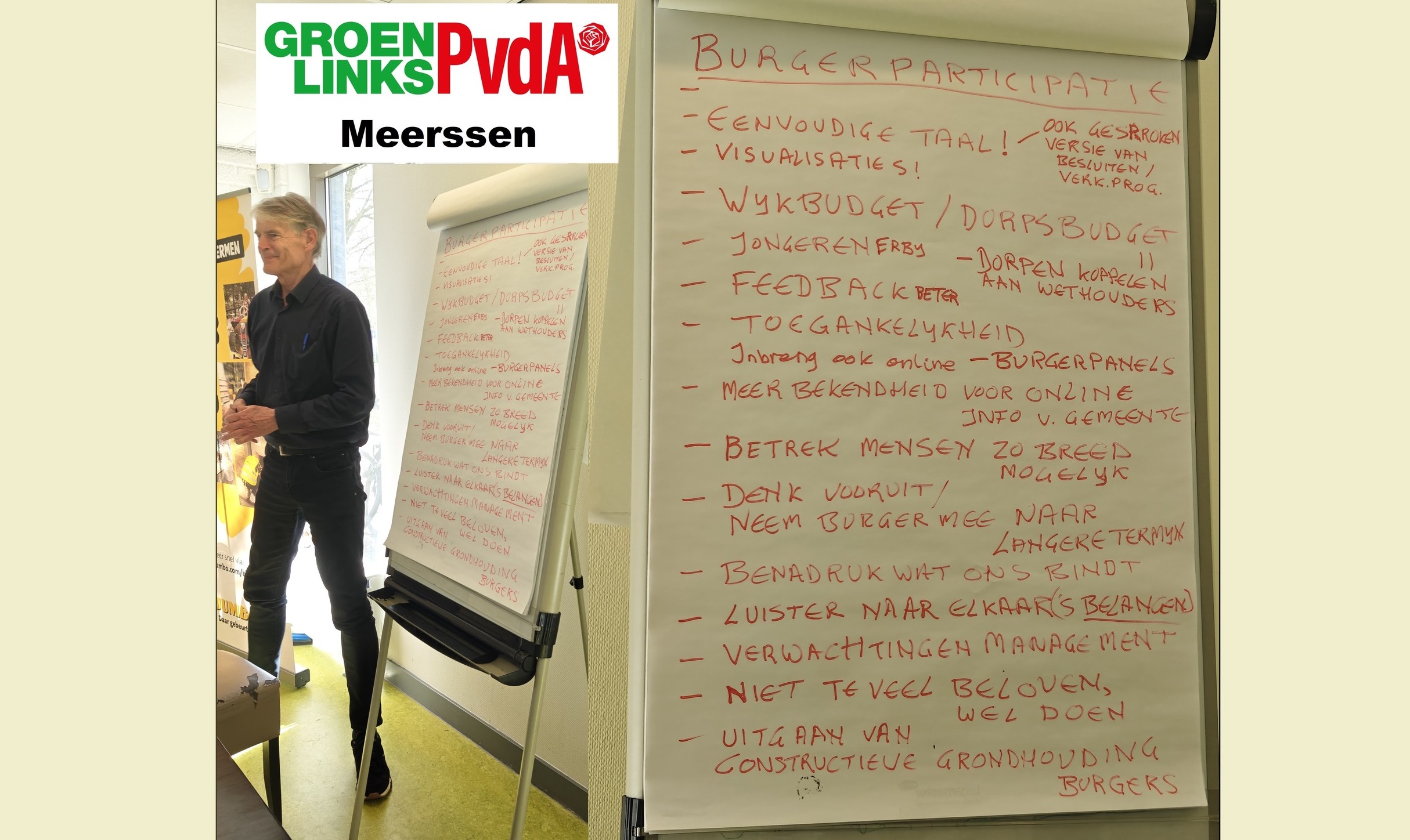 Bijeenkomst programma raads-verkiezingen, 29 maart 2025