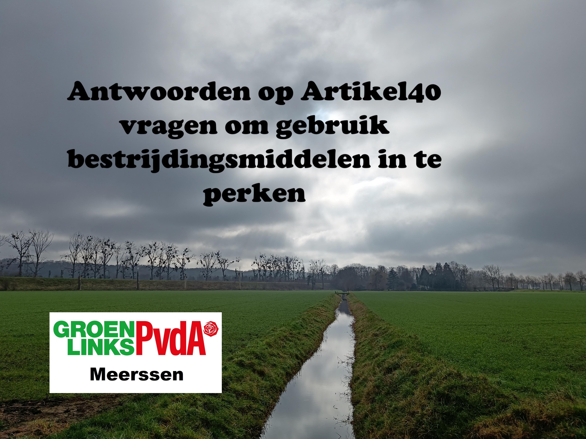 Antwoorden op Artikel40 vragen om gebruik bestrijdingsmiddelen in te perken
