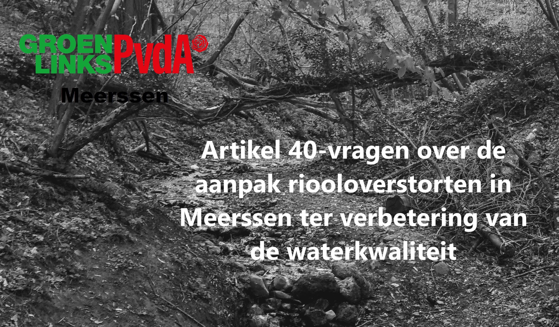 Artikel 40-vragen over de aanpak riooloverstorten in Meerssen